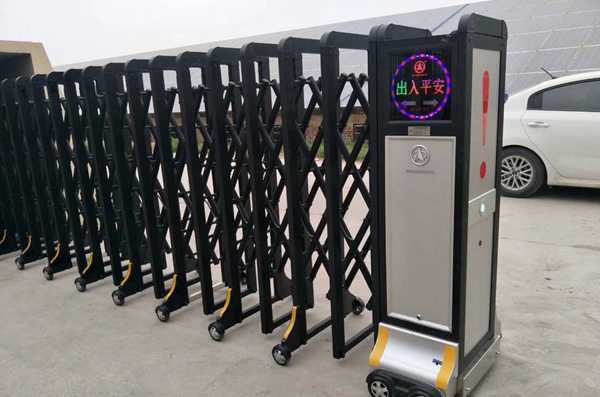 慶賀中廣核新能源光伏電站采用華捷盛智能伸縮門