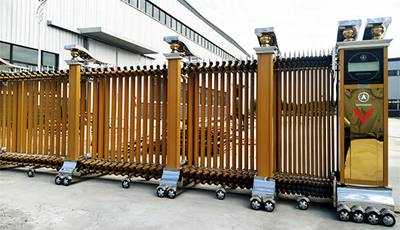 慶賀河南金溢建筑安裝有限公司采用華捷盛智能電動(dòng)伸縮門