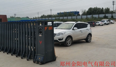 慶祝鄭州金陽電氣有限公司采用華【捷盛智能】電動伸縮門